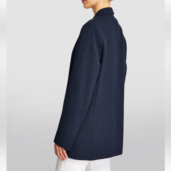 FRAME Oversized Raw Edge Navy Blazer XS - Picture 8 of 15
